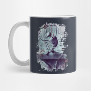 Creepy Puppet Cutting Strings Mug